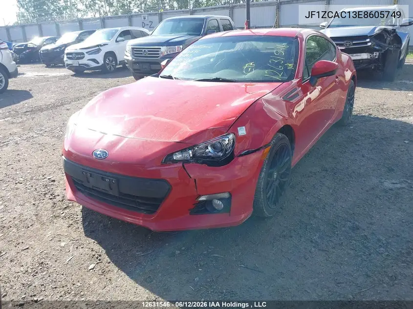 2014 Subaru Brz 2.0 Limited VIN: JF1ZCAC13E8605749 Lot: 12631546