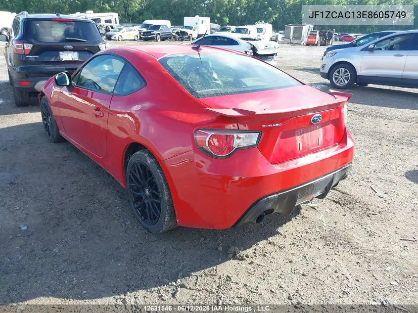2014 Subaru Brz 2.0 Limited VIN: JF1ZCAC13E8605749 Lot: 12631546