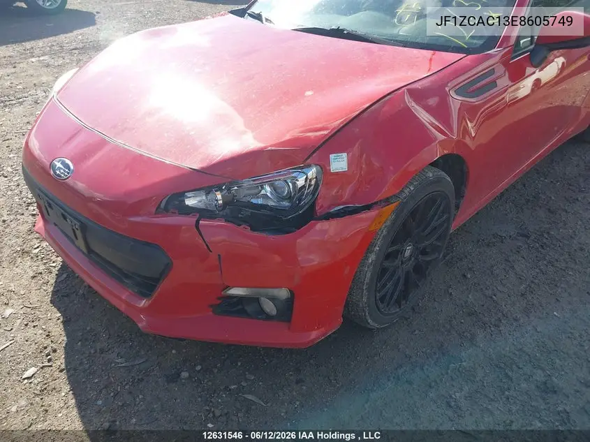 2014 Subaru Brz 2.0 Limited VIN: JF1ZCAC13E8605749 Lot: 12631546