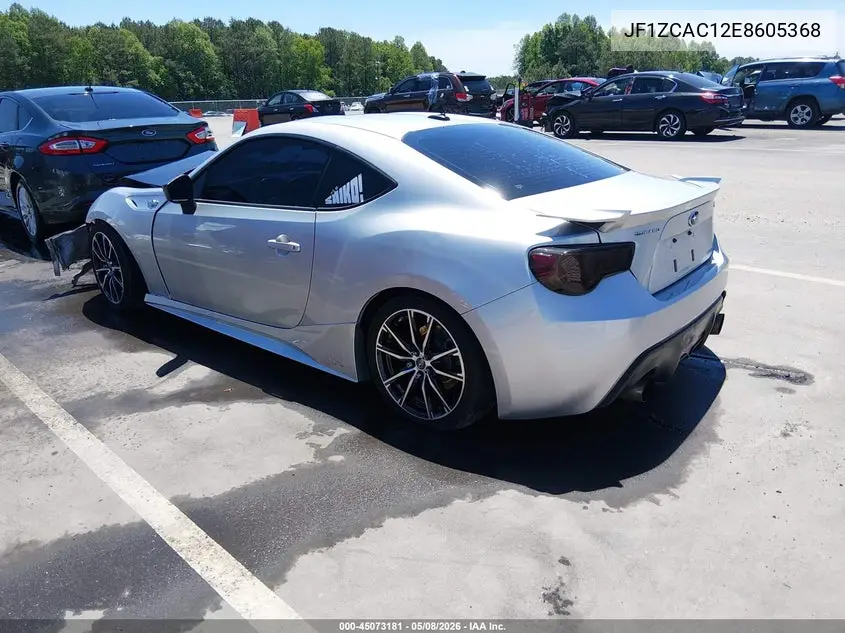 2014 Subaru Brz Limited VIN: JF1ZCAC12E8605368 Lot: 45073181
