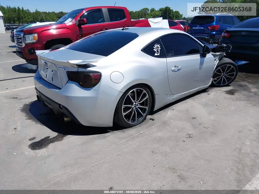 2014 Subaru Brz Limited VIN: JF1ZCAC12E8605368 Lot: 45073181