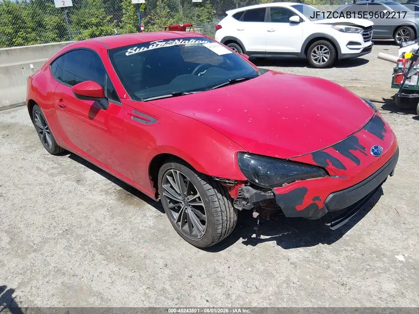2014 Subaru Brz Premium VIN: JF1ZCAB15E9602217 Lot: 45243501