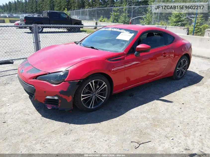 2014 Subaru Brz Premium VIN: JF1ZCAB15E9602217 Lot: 45243501
