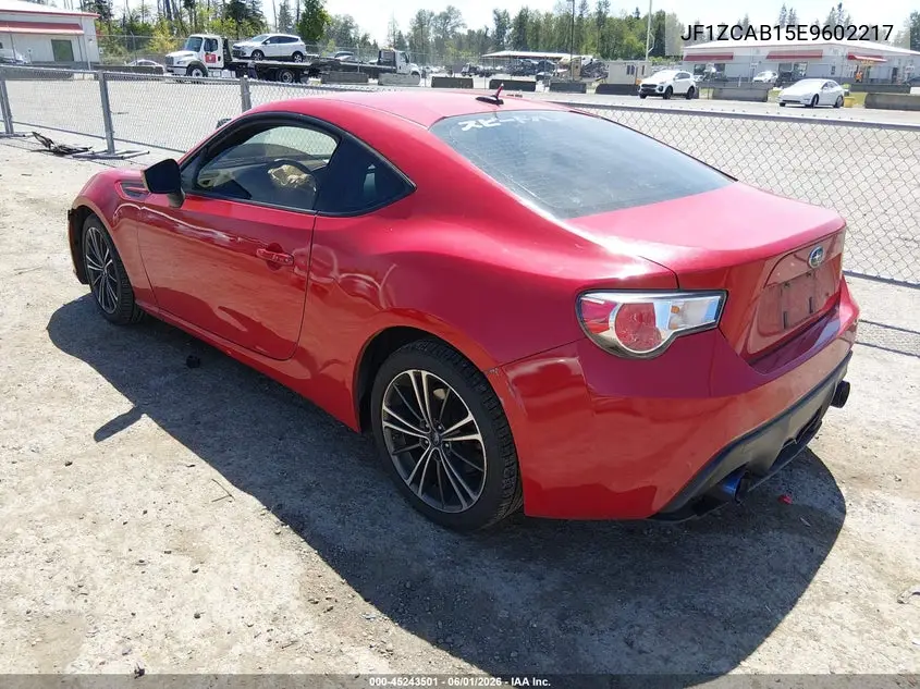 2014 Subaru Brz Premium VIN: JF1ZCAB15E9602217 Lot: 45243501