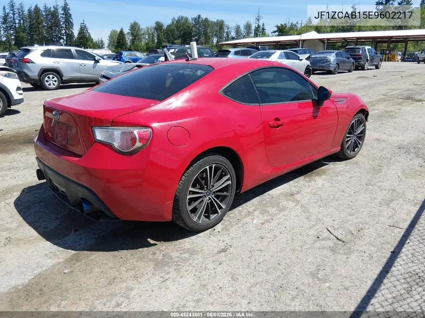 2014 Subaru Brz Premium VIN: JF1ZCAB15E9602217 Lot: 45243501