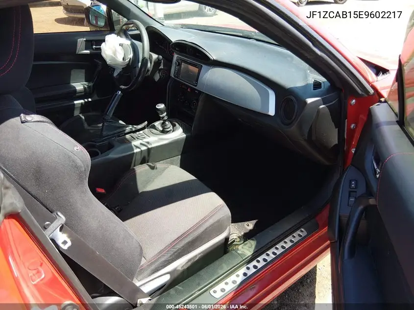 2014 Subaru Brz Premium VIN: JF1ZCAB15E9602217 Lot: 45243501