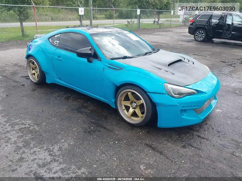 2014 Subaru Brz Limited VIN: JF1ZCAC17E9603030 Lot: 45392320