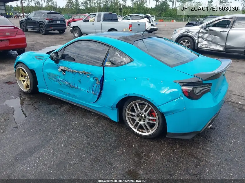 2014 Subaru Brz Limited VIN: JF1ZCAC17E9603030 Lot: 45392320