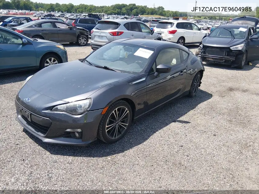 2014 Subaru Brz Limited VIN: JF1ZCAC17E9604985 Lot: 45518933