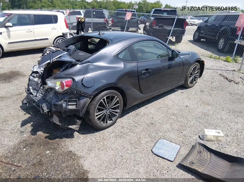 2014 Subaru Brz Limited VIN: JF1ZCAC17E9604985 Lot: 45518933