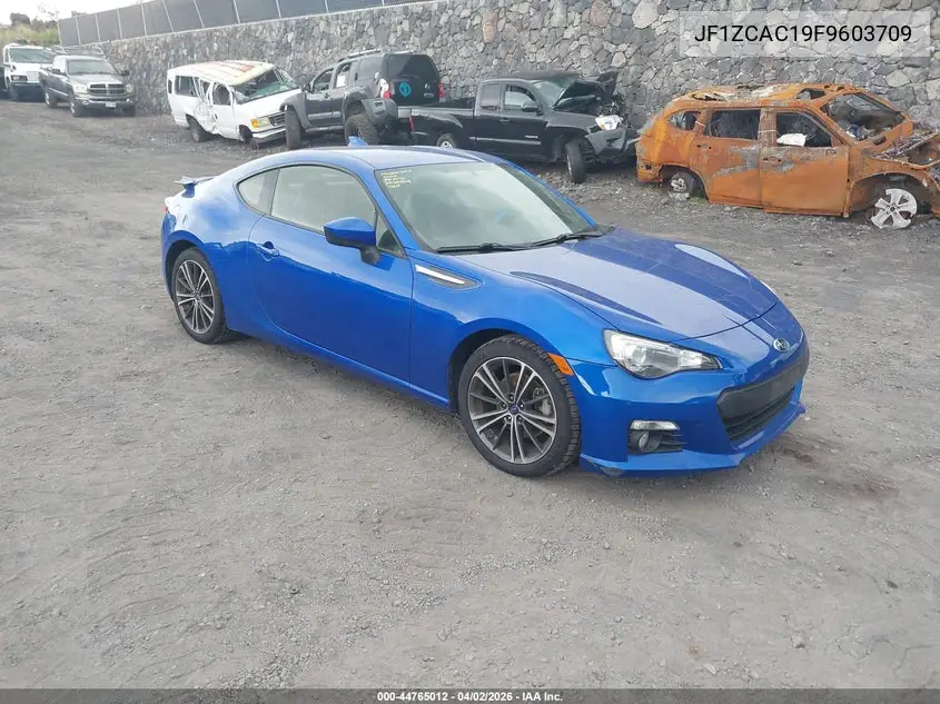 2015 Subaru Brz Limited VIN: JF1ZCAC19F9603709 Lot: 44765012
