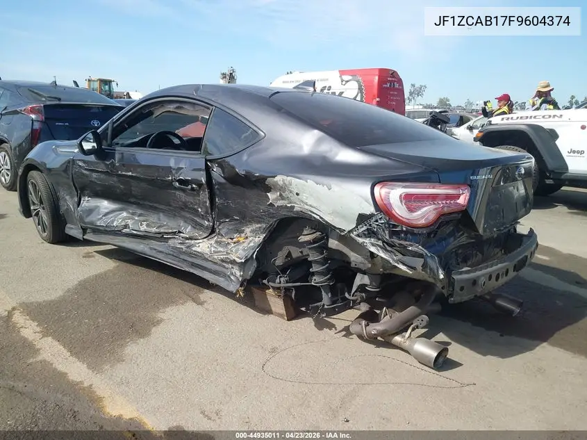 2015 Subaru Brz Premium VIN: JF1ZCAB17F9604374 Lot: 44935011
