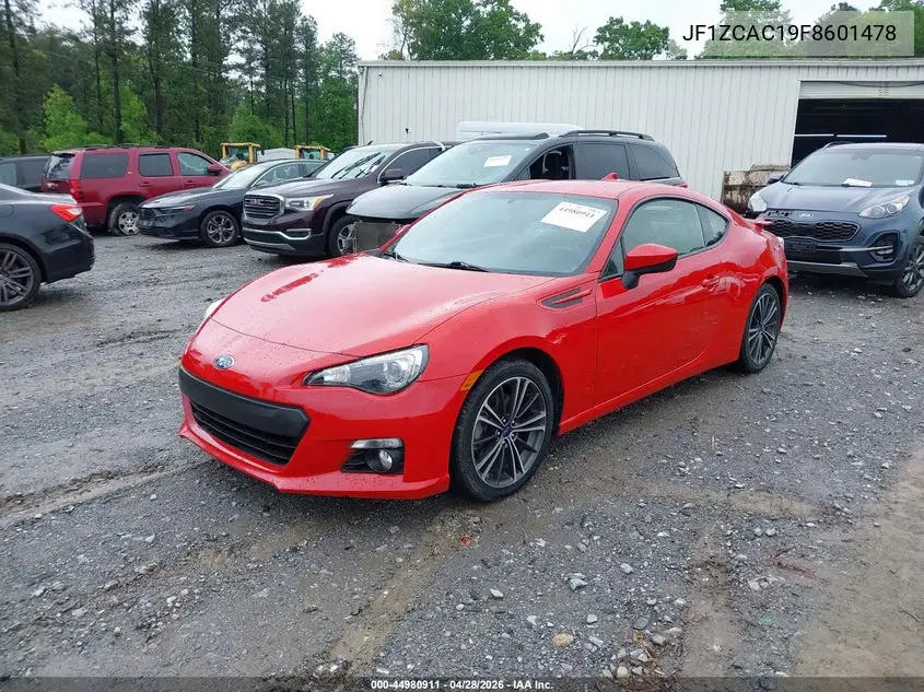 2015 Subaru Brz Limited VIN: JF1ZCAC19F8601478 Lot: 44980911