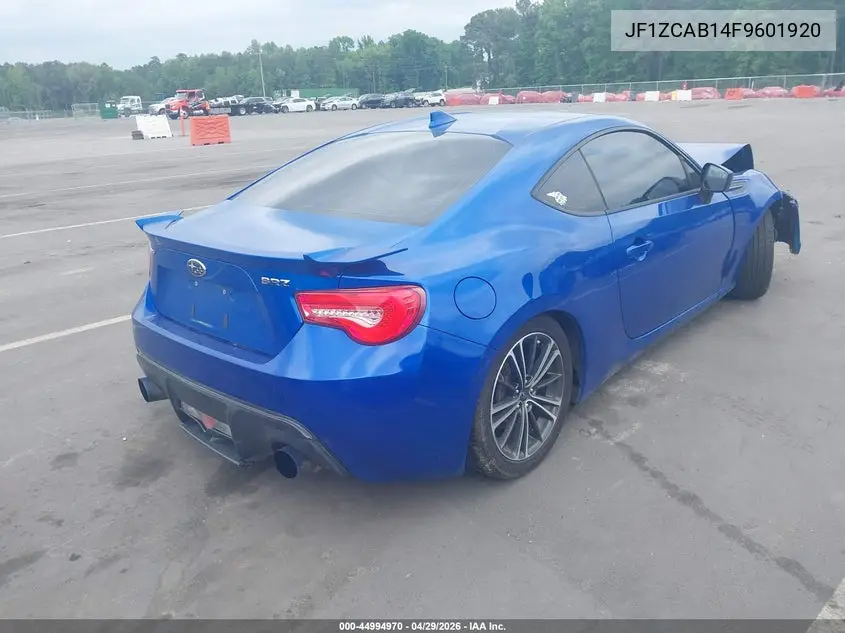 2015 Subaru Brz Premium VIN: JF1ZCAB14F9601920 Lot: 44994970