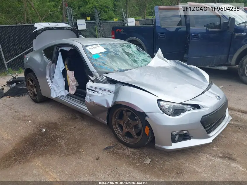 2015 Subaru Brz Limited VIN: JF1ZCAC11F9604238 Lot: 45118779
