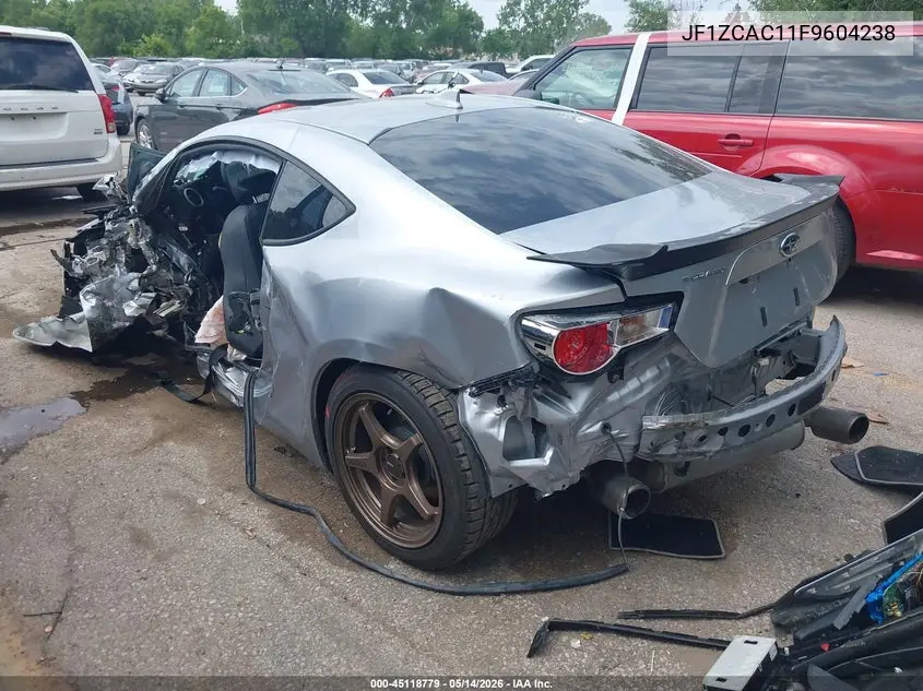 2015 Subaru Brz Limited VIN: JF1ZCAC11F9604238 Lot: 45118779