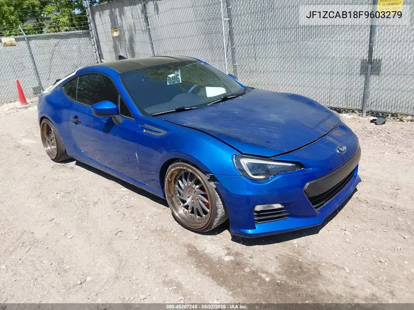2015 Subaru Brz Premium VIN: JF1ZCAB18F9603279 Lot: 45207245