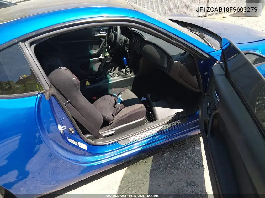 2015 Subaru Brz Premium VIN: JF1ZCAB18F9603279 Lot: 45207245