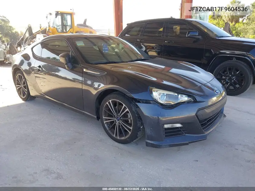 2015 Subaru Brz Premium VIN: JF1ZCAB17F9604536 Lot: 45450130