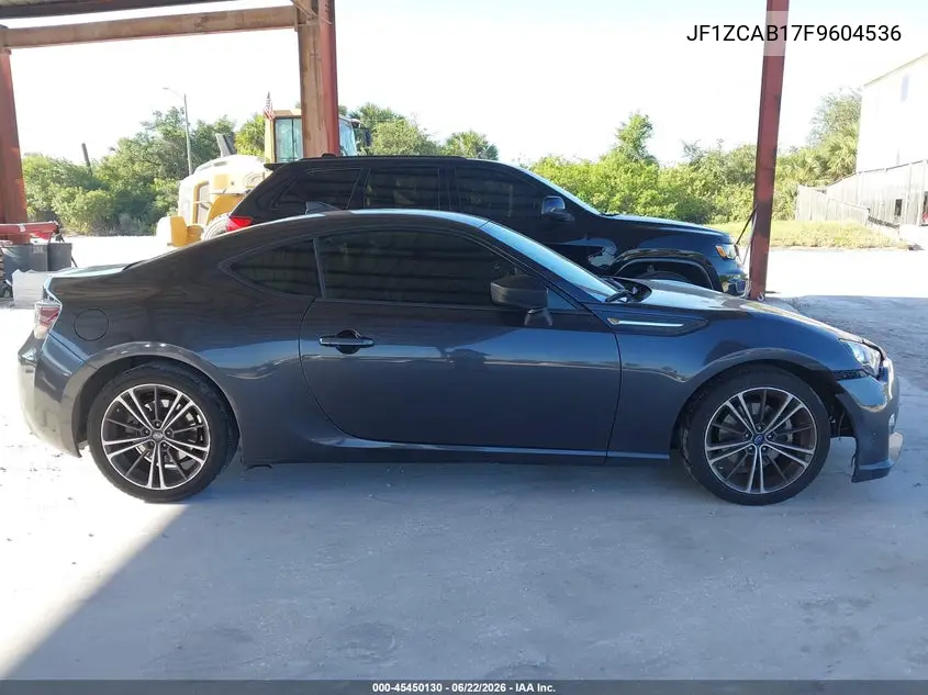 2015 Subaru Brz Premium VIN: JF1ZCAB17F9604536 Lot: 45450130