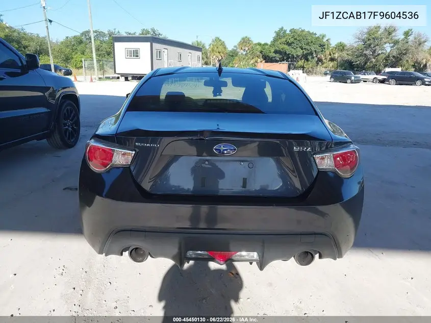 2015 Subaru Brz Premium VIN: JF1ZCAB17F9604536 Lot: 45450130