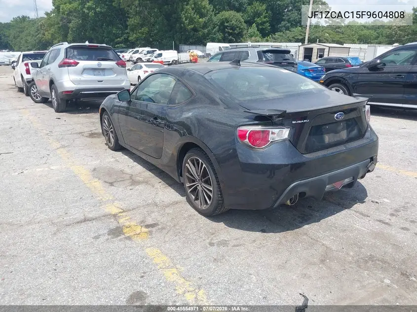 2015 Subaru Brz Limited VIN: JF1ZCAC15F9604808 Lot: 45554971