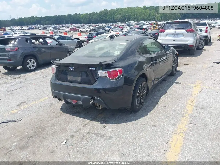 2015 Subaru Brz Limited VIN: JF1ZCAC15F9604808 Lot: 45554971