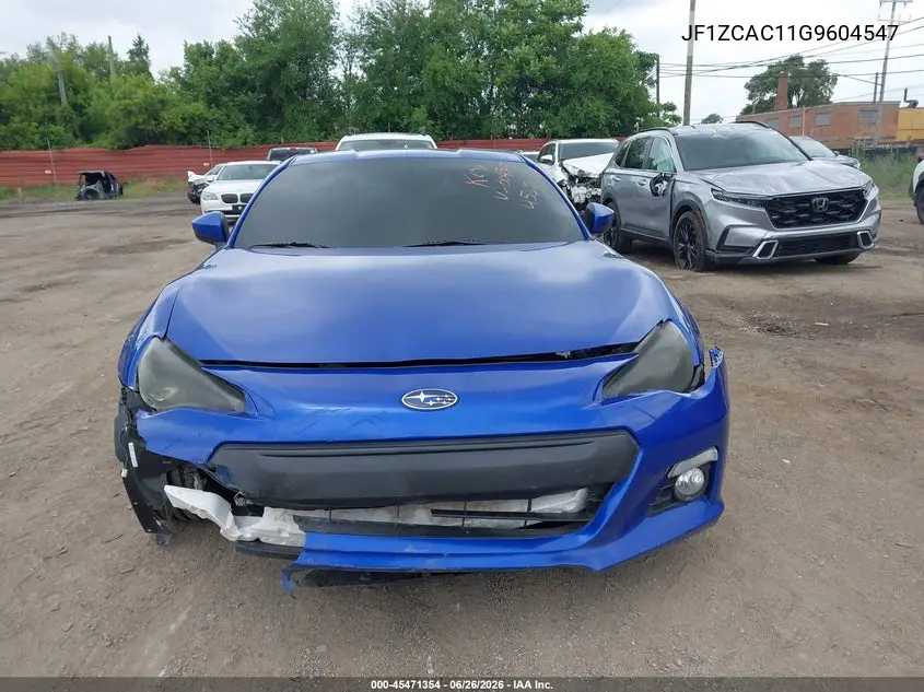 2016 Subaru Brz Limited VIN: JF1ZCAC11G9604547 Lot: 45471354