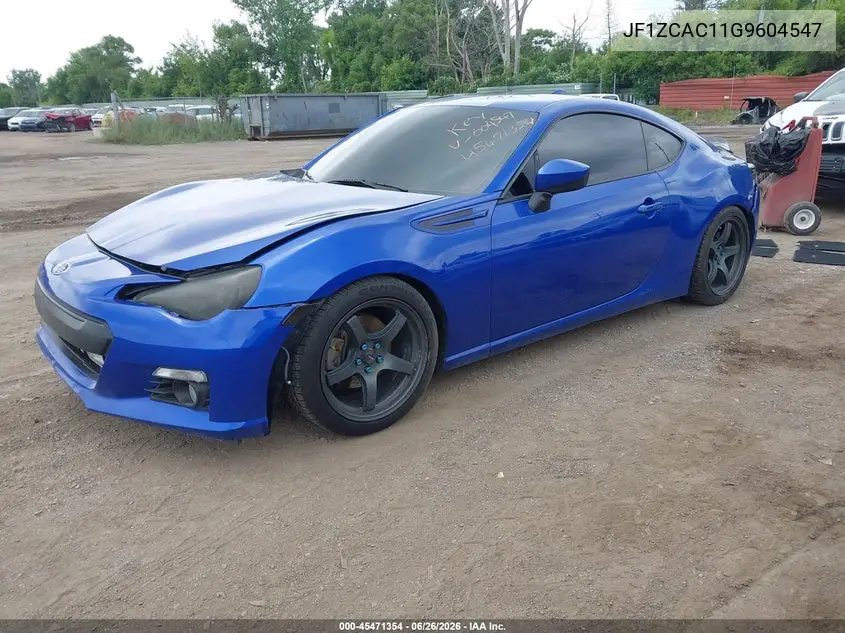 2016 Subaru Brz Limited VIN: JF1ZCAC11G9604547 Lot: 45471354