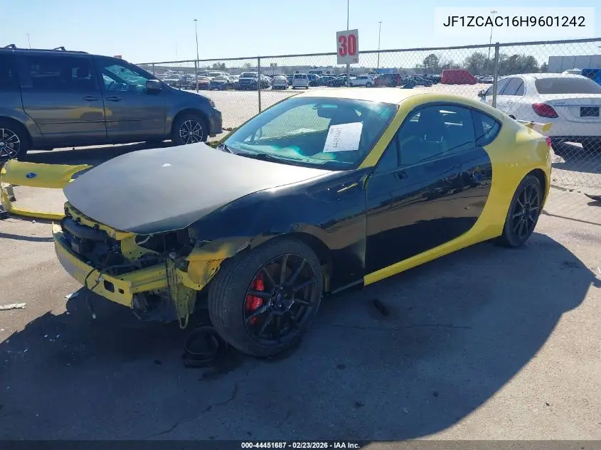 2017 Subaru Brz Series. Yellow VIN: JF1ZCAC16H9601242 Lot: 44451687