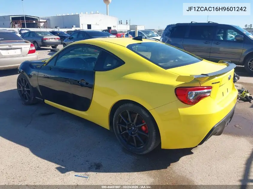 2017 Subaru Brz Series. Yellow VIN: JF1ZCAC16H9601242 Lot: 44451687