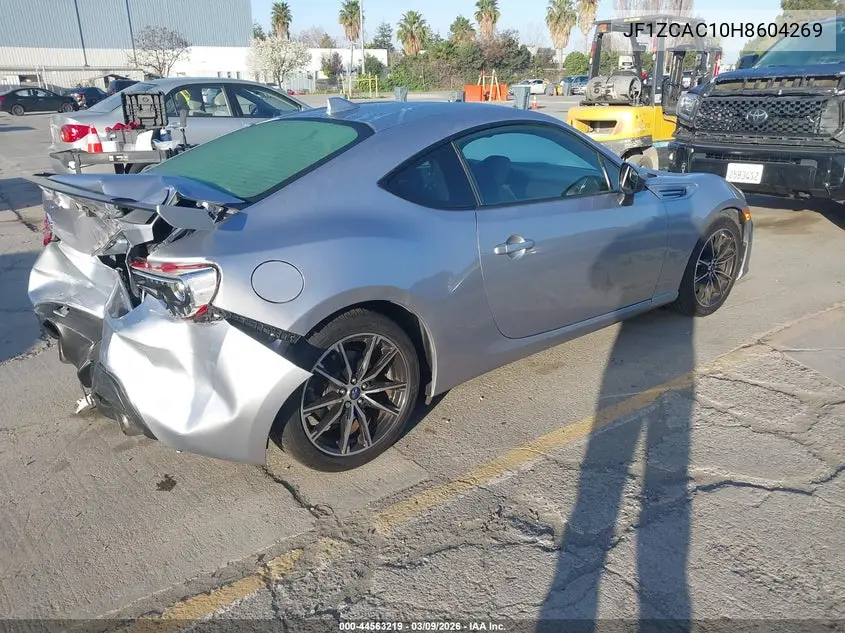 2017 Subaru Brz Limited VIN: JF1ZCAC10H8604269 Lot: 44563219
