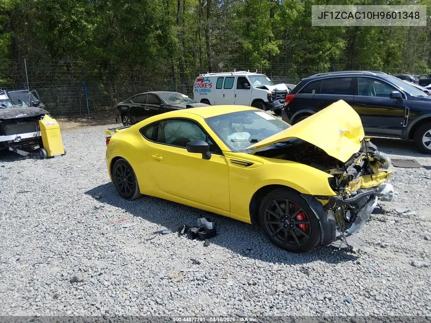 2017 Subaru Brz Series. Yellow VIN: JF1ZCAC10H9601348 Lot: 44877791