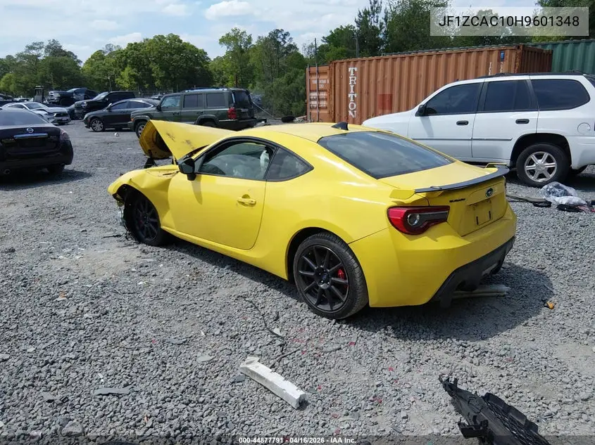 2017 Subaru Brz Series. Yellow VIN: JF1ZCAC10H9601348 Lot: 44877791