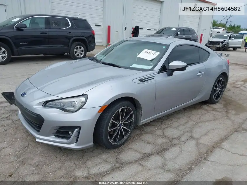2017 Subaru Brz Limited VIN: JF1ZCAC14H8604582 Lot: 45122242