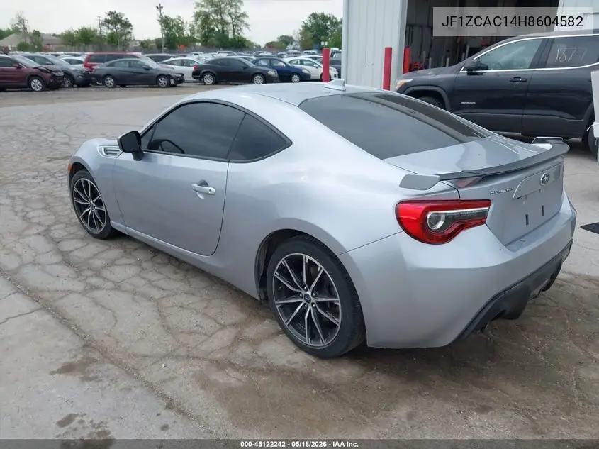 2017 Subaru Brz Limited VIN: JF1ZCAC14H8604582 Lot: 45122242