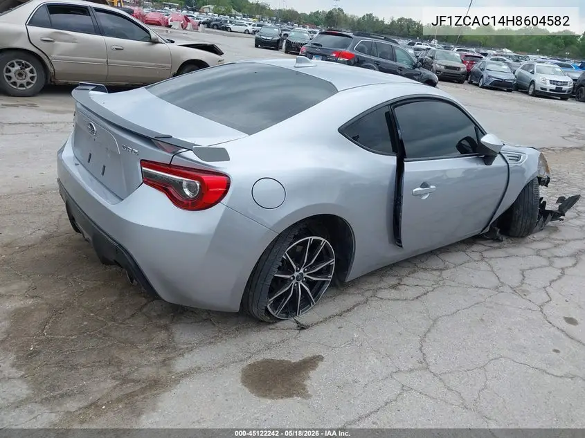 2017 Subaru Brz Limited VIN: JF1ZCAC14H8604582 Lot: 45122242