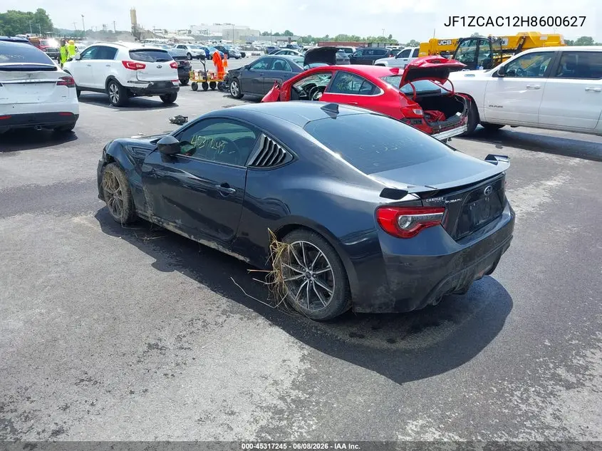 2017 Subaru Brz Limited VIN: JF1ZCAC12H8600627 Lot: 45317245