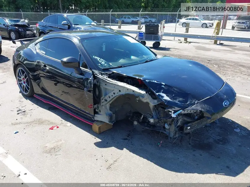 2017 Subaru Brz Premium VIN: JF1ZCAB18H9600806 Lot: 45359759