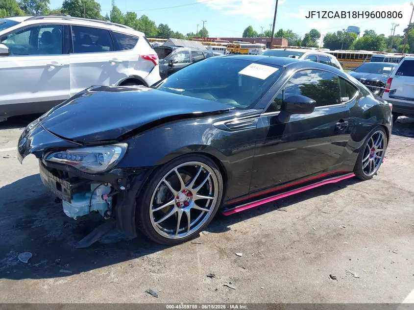 2017 Subaru Brz Premium VIN: JF1ZCAB18H9600806 Lot: 45359759
