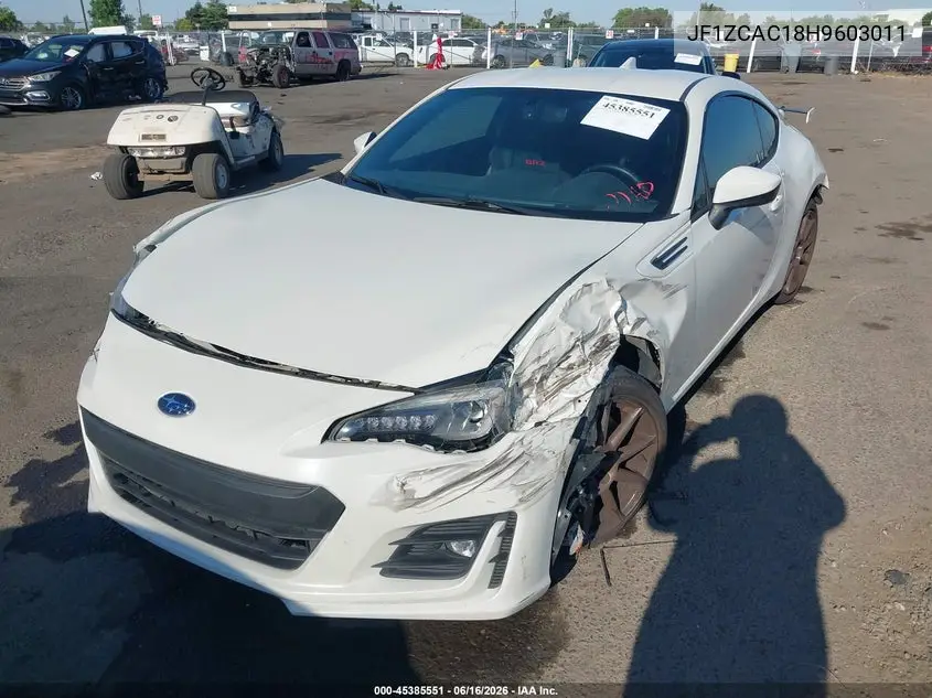2017 Subaru Brz Limited VIN: JF1ZCAC18H9603011 Lot: 45385551