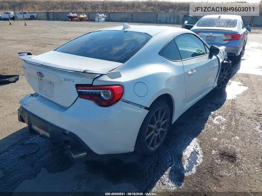2017 Subaru Brz Limited VIN: JF1ZCAC18H9603011 Lot: 45385551