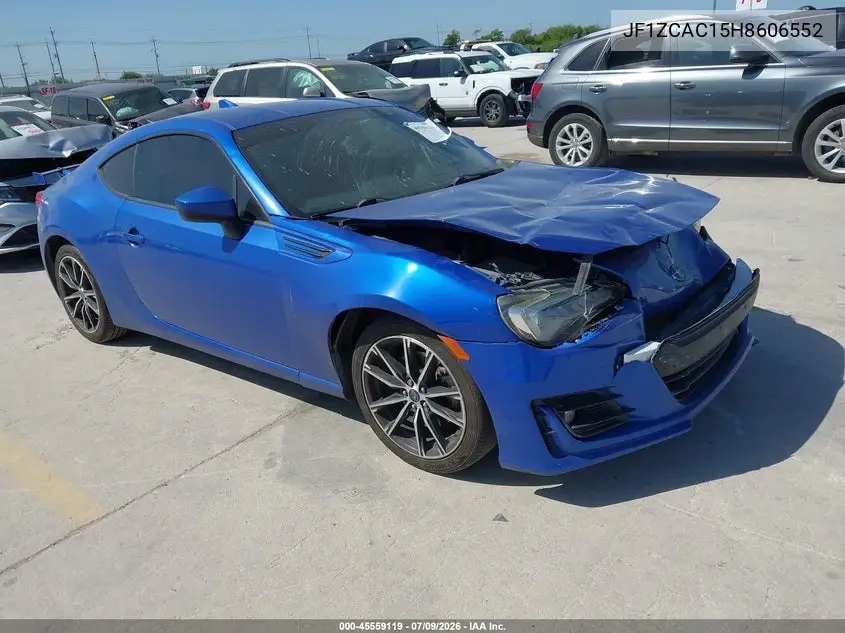 2017 Subaru Brz Limited VIN: JF1ZCAC15H8606552 Lot: 45559119