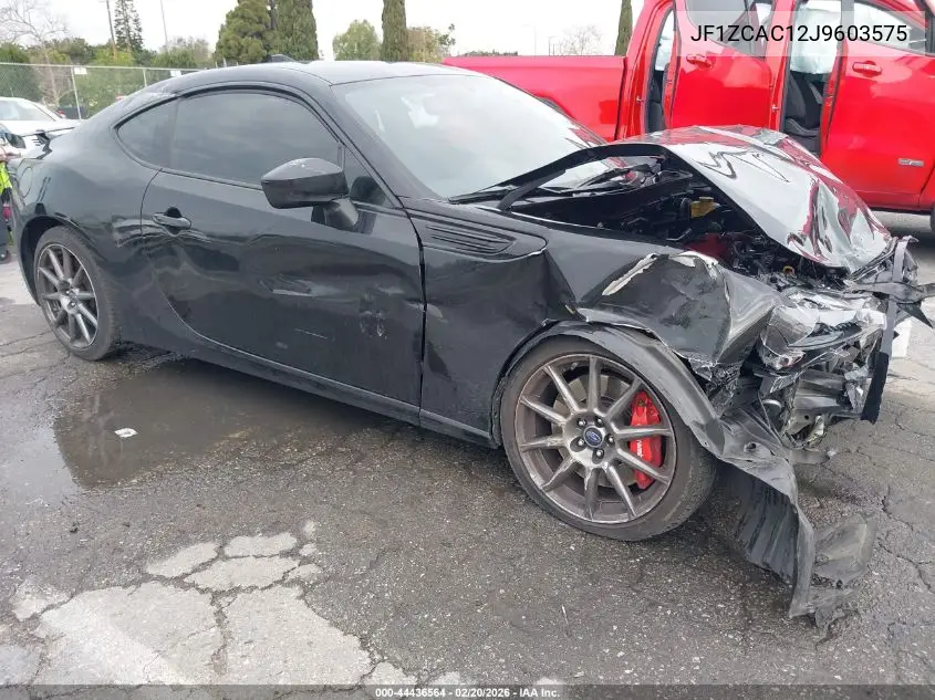 2018 Subaru Brz Limited VIN: JF1ZCAC12J9603575 Lot: 44436564