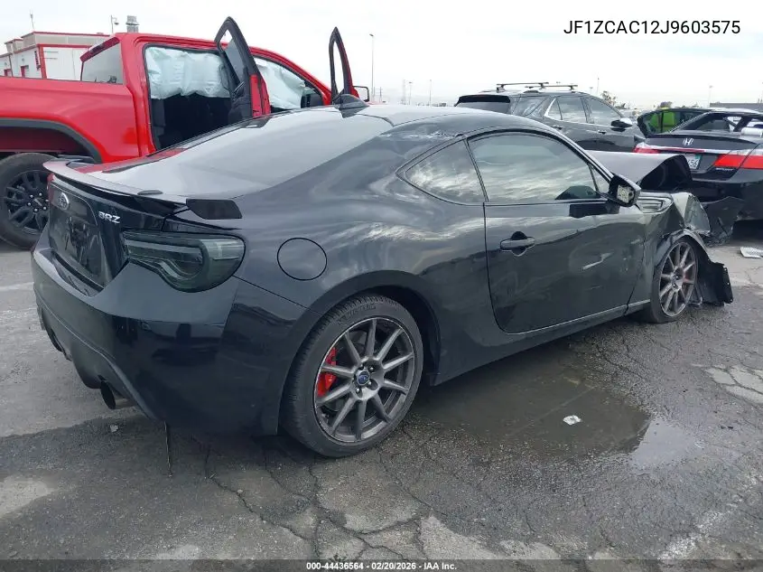 2018 Subaru Brz Limited VIN: JF1ZCAC12J9603575 Lot: 44436564