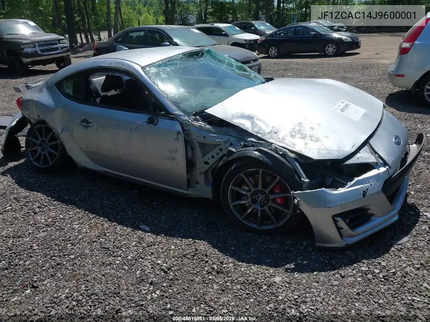 2018 Subaru Brz Limited VIN: JF1ZCAC14J9600001 Lot: 45015051