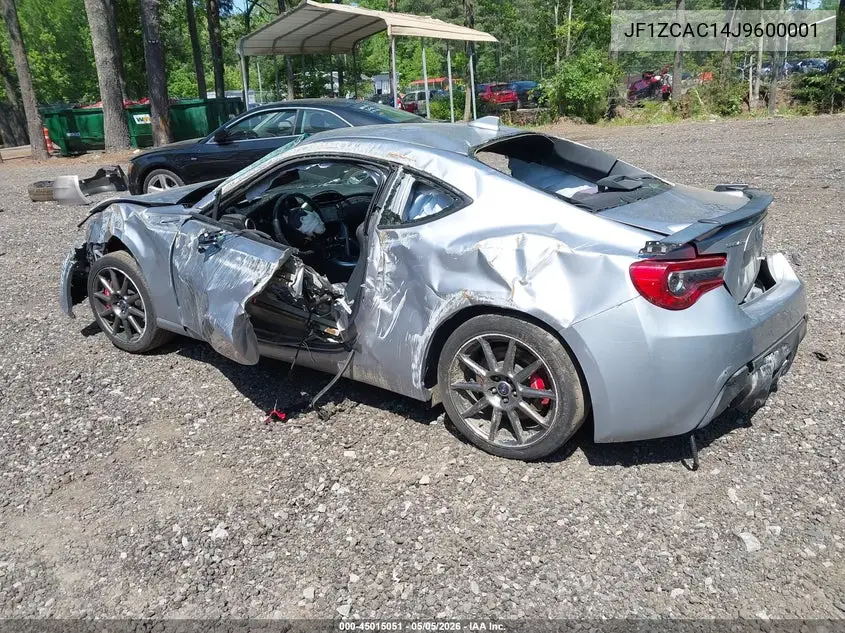 2018 Subaru Brz Limited VIN: JF1ZCAC14J9600001 Lot: 45015051