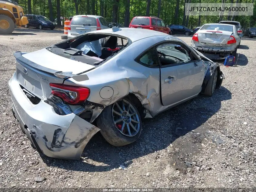 2018 Subaru Brz Limited VIN: JF1ZCAC14J9600001 Lot: 45015051