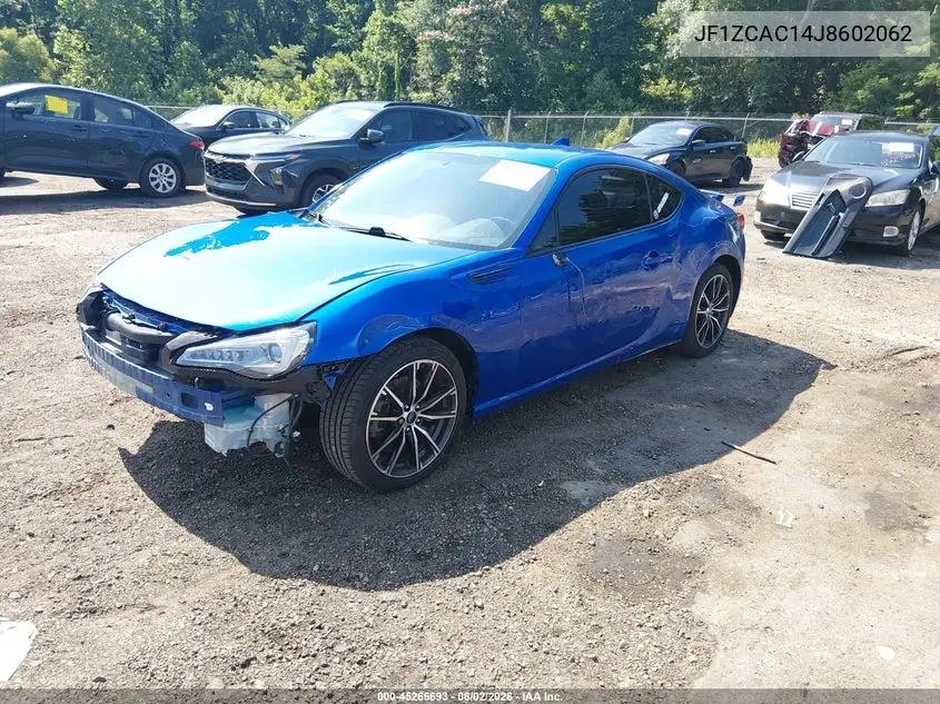2018 Subaru Brz Limited VIN: JF1ZCAC14J8602062 Lot: 45266693