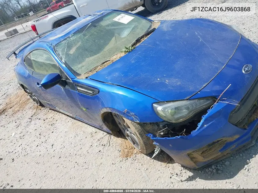 2018 Subaru Brz Limited VIN: JF1ZCAC16J9603868 Lot: 45664805